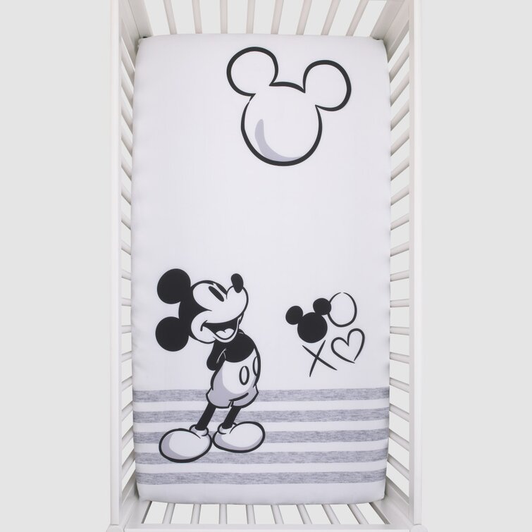 Mickey mouse fitted crib hot sale sheet